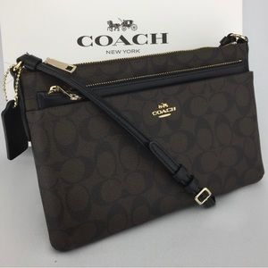Coach East/West Crossbody with Pop Out Pouch